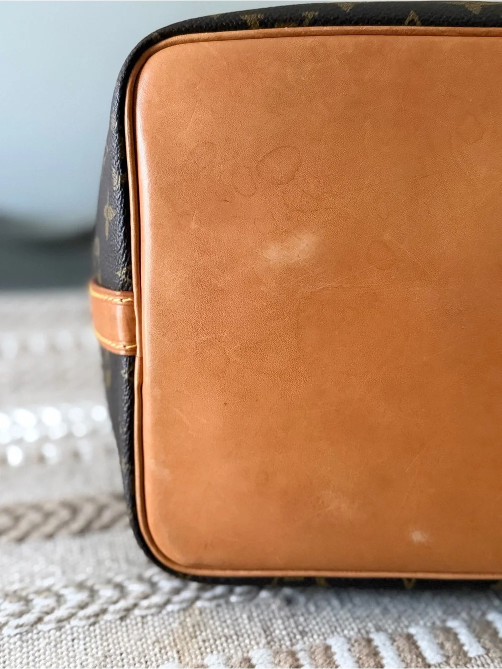 Louis Vuitton Petite Noe Vintage  Monogram Drawstring Bucket Bag